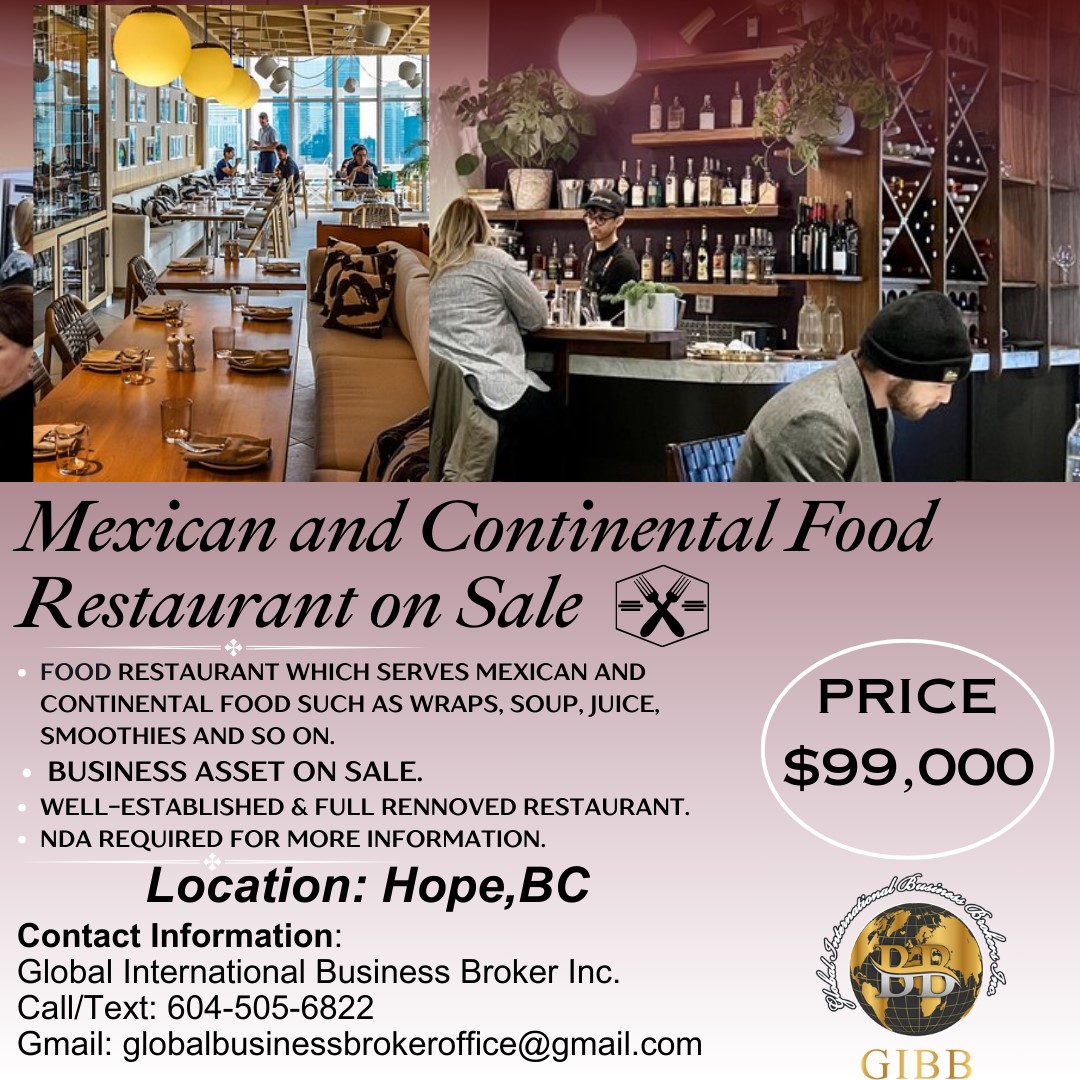 Mexican + Continental Restaurant On sale